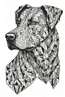 labrador tattoo design idea