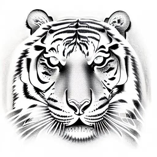 Tiger tattoo design idea