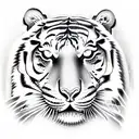 Tiger tattoo design idea