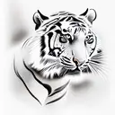 Tiger tattoo design idea