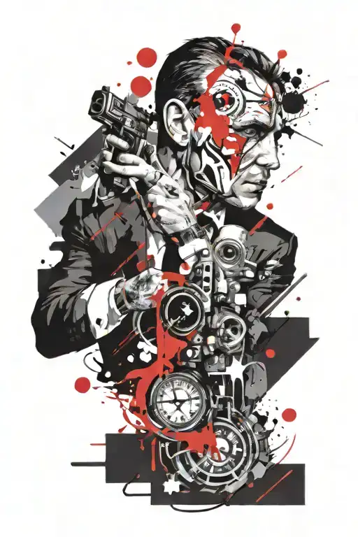 james bond tattoo design idea