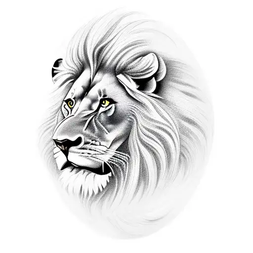 Lion tattoo design idea