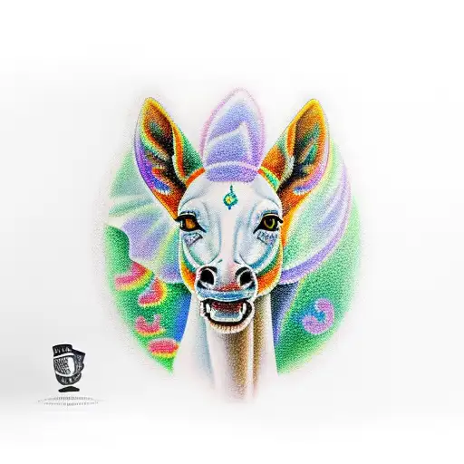 frankel racehorse and pint of guinness tattoo design idea