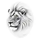 Lion tattoo design idea