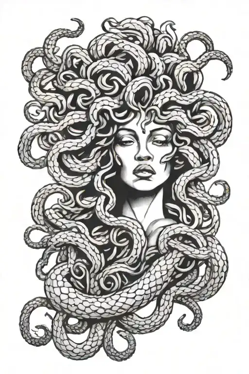 medusa tattoo design idea