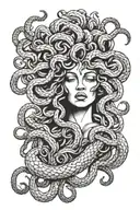 medusa tattoo design idea