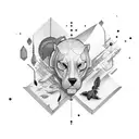 Everything happens for a reason with words tattoo design idea