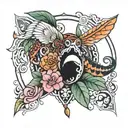 Herrin Izzy tattoo design idea