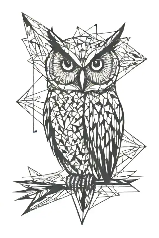 Owl tattoo design idea