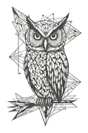 Owl tattoo design idea