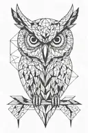 Owl tattoo design idea
