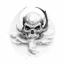 bad reborn from falling angel with the meaning of old good person of me died and get born the new one tattoo design idea