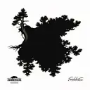 cedar tree tattoo design idea