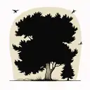 cedar tree  tattoo design idea
