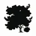cedar tree  tattoo design idea