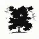 cedar tree  tattoo design idea