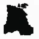 cedar tree tattoo design idea