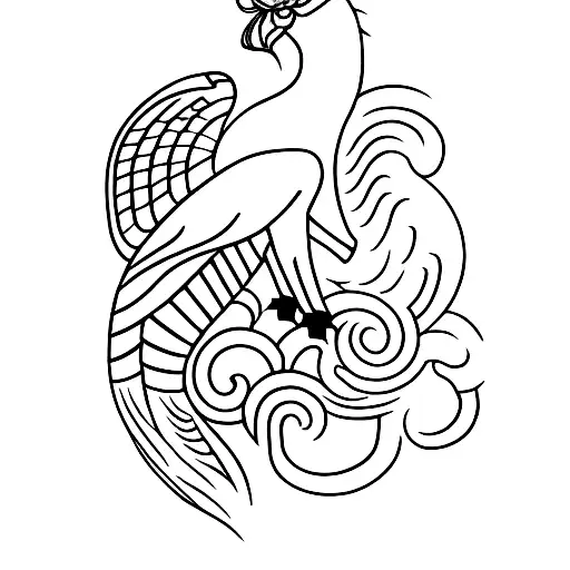Design a minimalist tattoo of a tribal animal totem inspired by Armenian folklore. tattoo design idea
