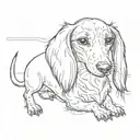dachshund tattoo design idea