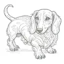 dachshund tattoo design idea