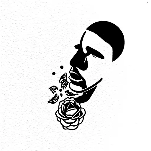 drake themed tattoo design idea