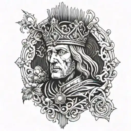 king baldwin iv jurusalem tattoo design idea