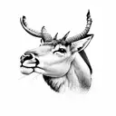 south Africa's big five along with a springbok and a south African flag tattoo design idea