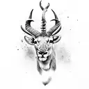 south Africa's big five along with a springbok and a south African flag tattoo design idea