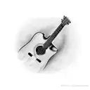 guitar & Cajon tattoo design idea