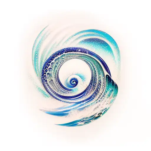 Ocean Wave tattoo design idea