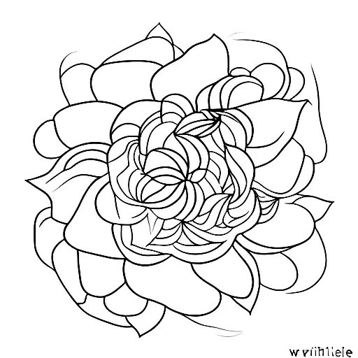 A minimalist tattoo of a violet flower for February's birth flower tattoo design idea