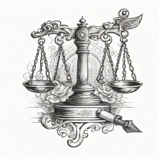 lawyer related tattoo tattoo design idea