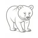 bear cub  tattoo design idea