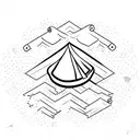 camping tattoo design idea