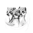 suricata tattoo design idea