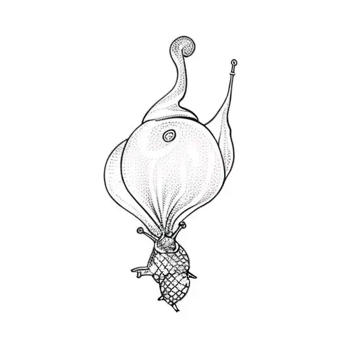 a snail's shell tattoo design idea