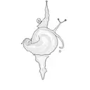 a snail's shell tattoo design idea