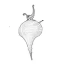 a snail's shell tattoo design idea