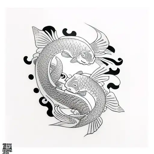 PEZ KOI tattoo design idea