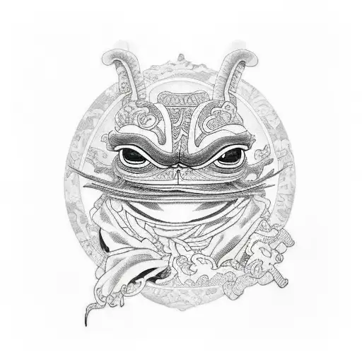 pepe with a somenthing tattoo design idea