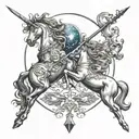 Sagittarius And Gemini tattoo design idea