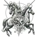 Sagittarius And Gemini tattoo design idea