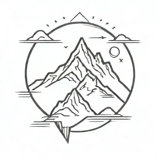 mountain anarchy   tattoo design idea