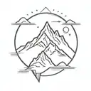 mountain anarchy   tattoo design idea