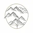 mountain anarchy   tattoo design idea