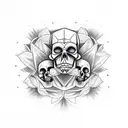 Gemini half skull face with pretty girl face. the Gemini sign. flower tattoos around it for a shoulder piece. tattoo design idea
