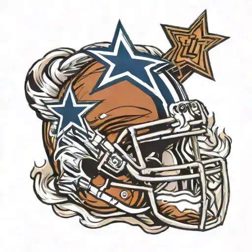 Dallas cowboys football  tattoo design idea