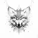 wolf warrior phoenix nature tattoo design idea