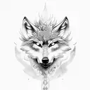 wolf warrior Phoenix nature tattoo design idea