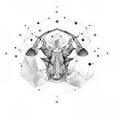 Capricorn Constellation tattoo design idea